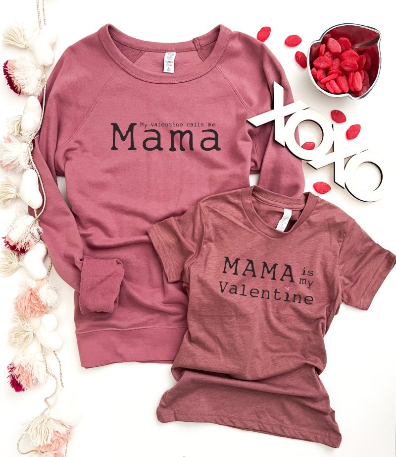 mama is my valentine kids tee kids short sleeve valentines tee next level 3310 kids tee heather grey 274697