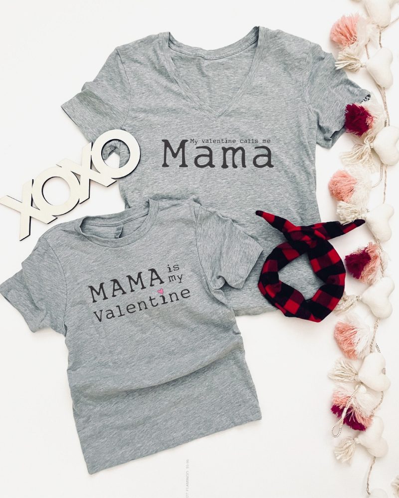 mama is my valentine kids tee kids short sleeve valentines tee next level 3310 kids tee heather grey 703708