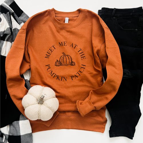 Meet me at the pumpkin patch sweatshirt Fall sweatshirt CH fleece sweatshirt adobe