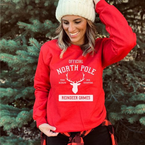 north pole basic sweatshirt holiday sweatshirt gildan 18000 sweatshirt 979921