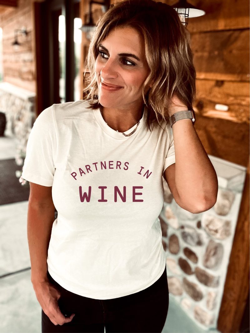 partners in wine tee short sleeve fall tee bella canvas 3001 926388