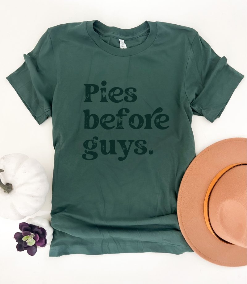 pies before guys tee thanksgiving collection bella canvas 3001 pine 611380