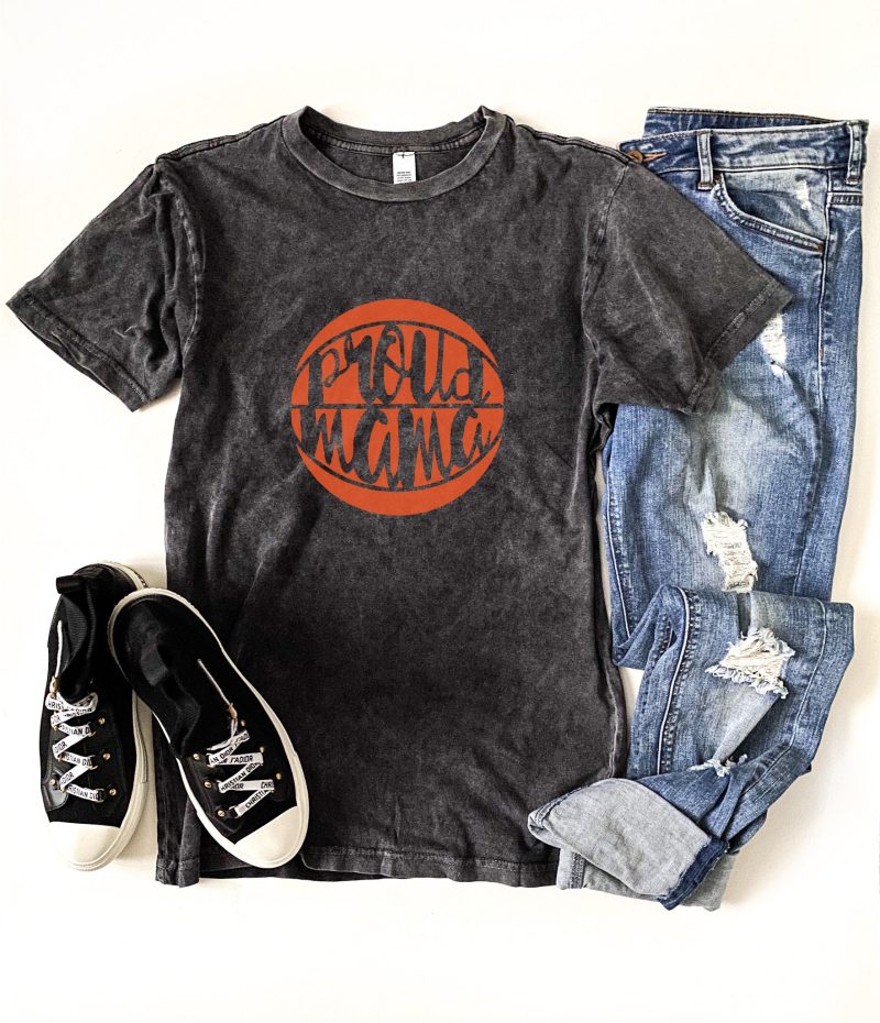 proud mama basketball vintage wash tee inspirational tee lane seven vintage black tee 590993