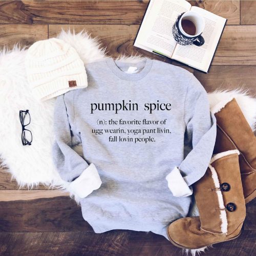 Pumpkin Spice definition sweatshirt Fall Sweatshirt Lane seven unisex sweatshirt S Heather grey