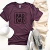 Rad Dad tee Short sleeve dad tee Bella canvas 3001 Heather stone