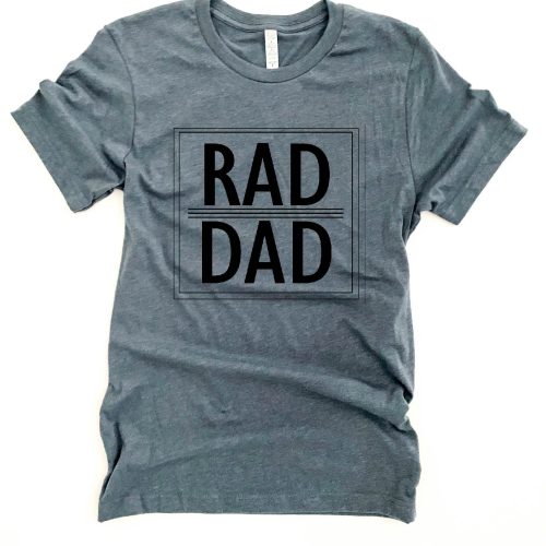 Rad Dad tee Short sleeve dad tee Bella canvas 3001 Heather stone XS Heather storm 