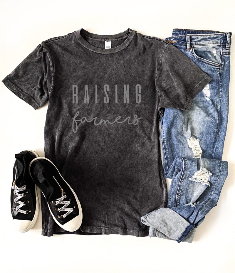 raising farmers vintage wash tee inspirational tee lane seven vintage black tee 657807