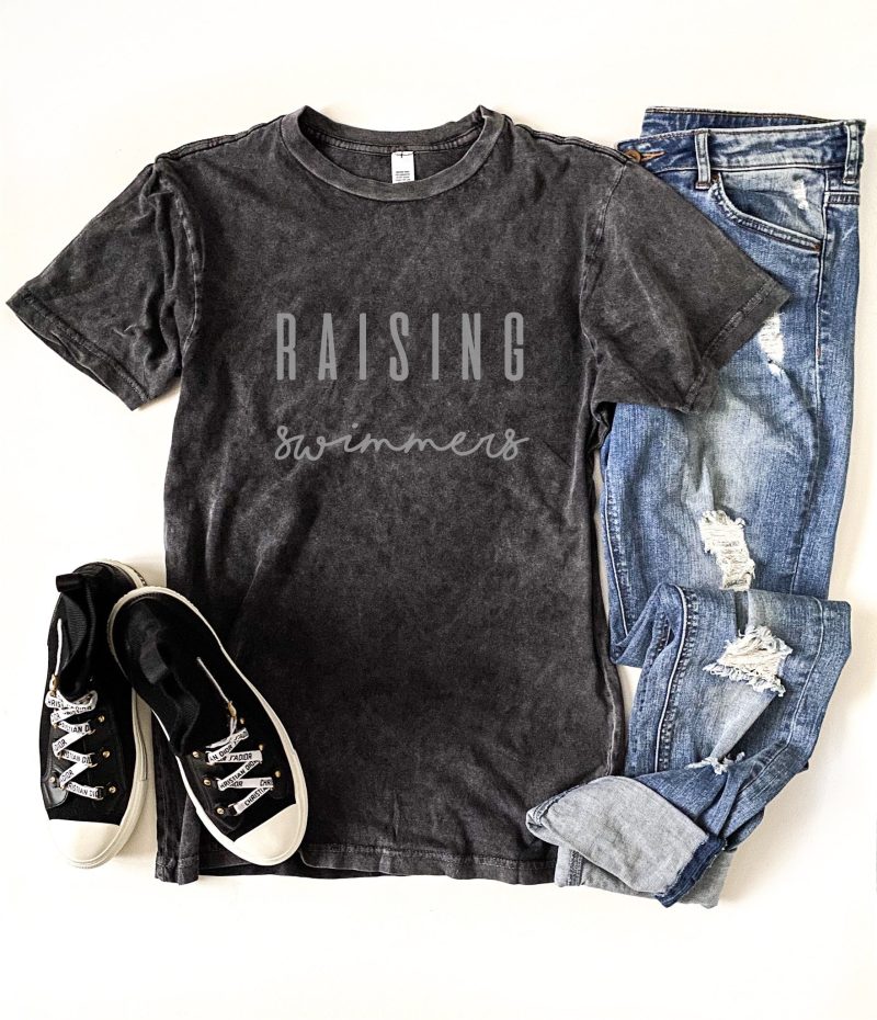 raising swimmers vintage wash tee sports tee lane seven vintage black tee 855400