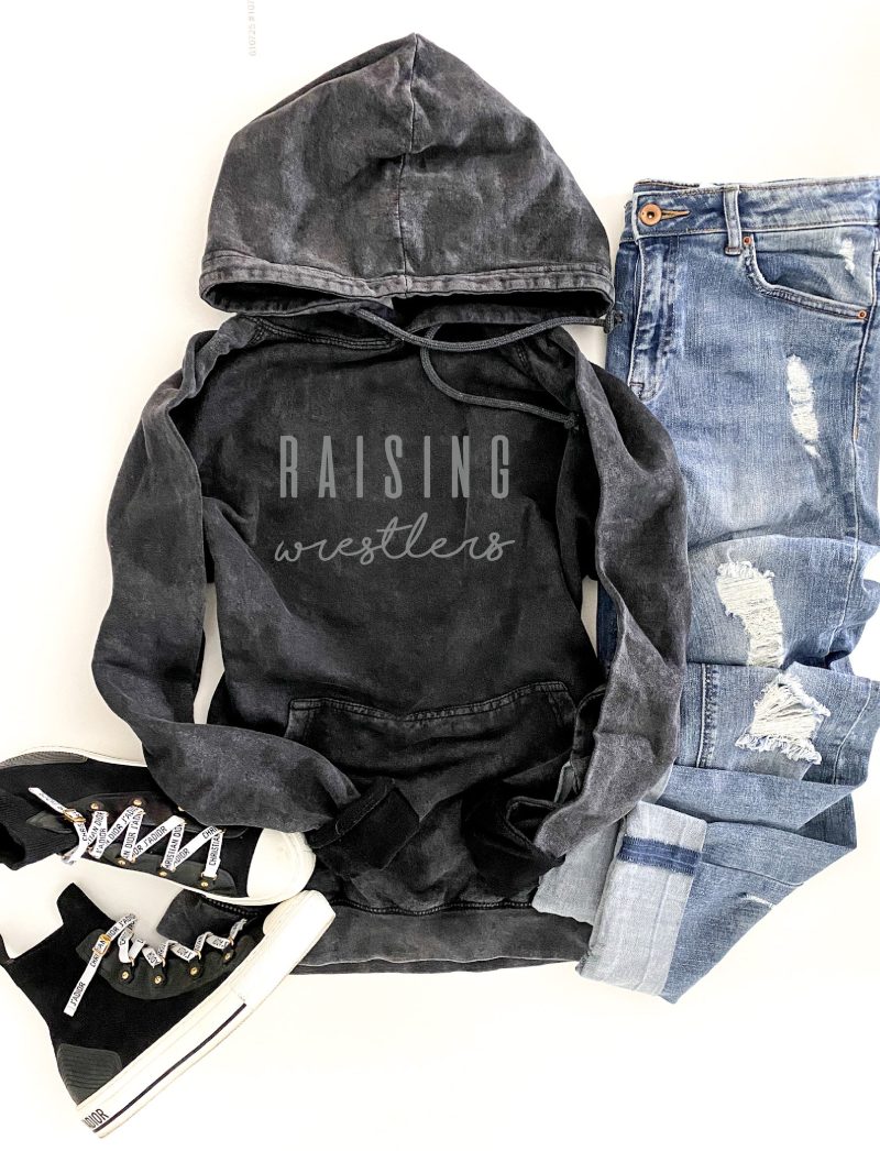 raising wrestlers vintage wash hoodie sports hoodie lane seven vintage hoodie 105766