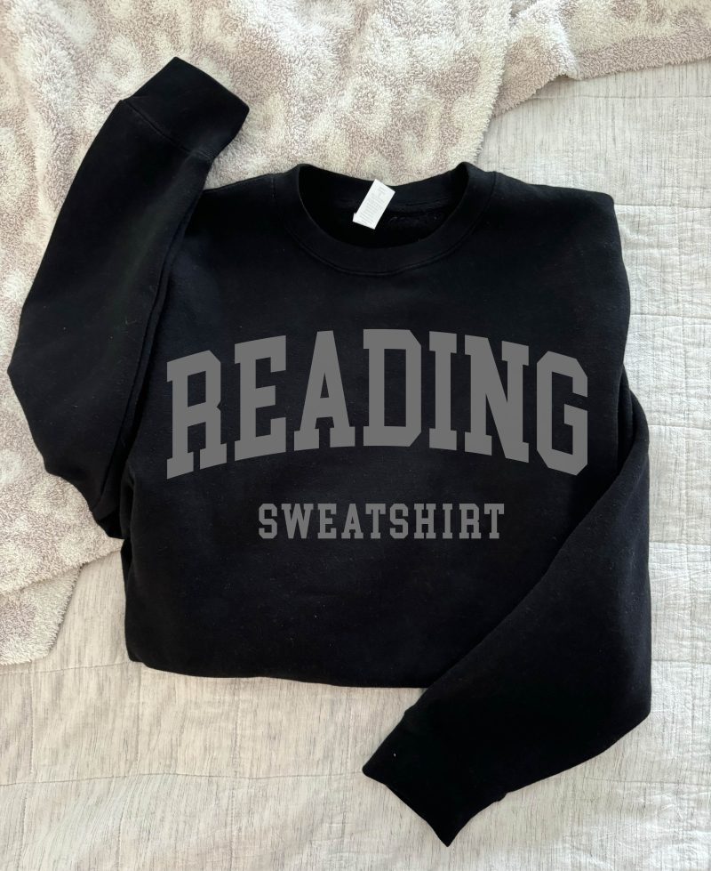 reading sweatshirt fleece sweatshirt book club lane seven premium fleece crew chestnut 238357