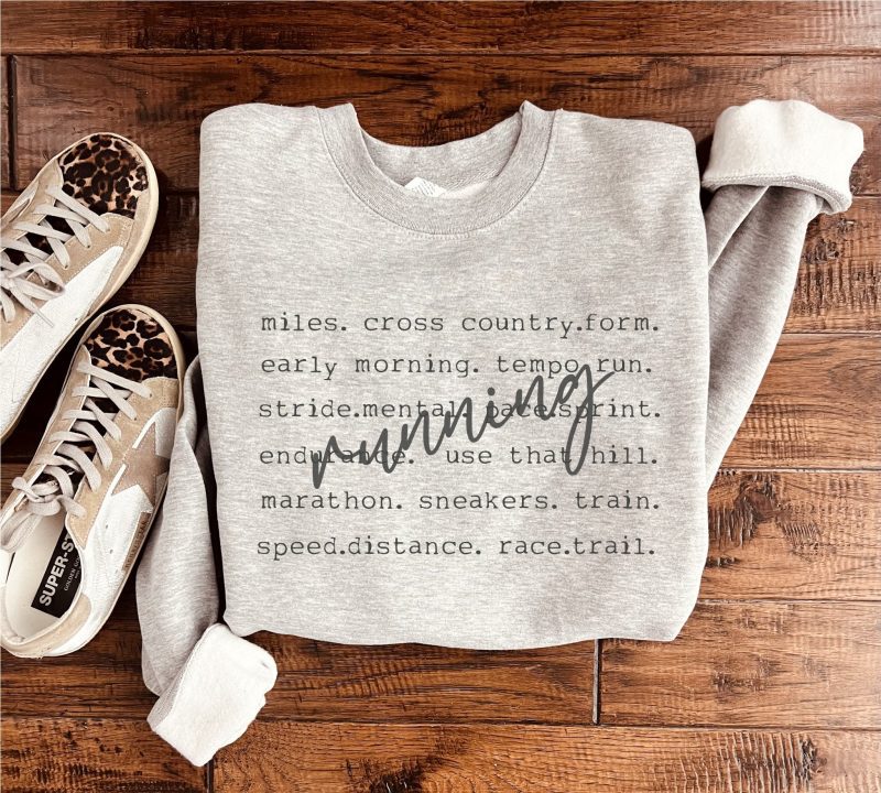 running words basic sweatshirt sports collection gildan 18000 sweatshirt 102348