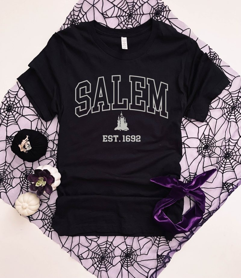 salem est 1692 tee short sleeve halloween tee tultex tee 202 584393