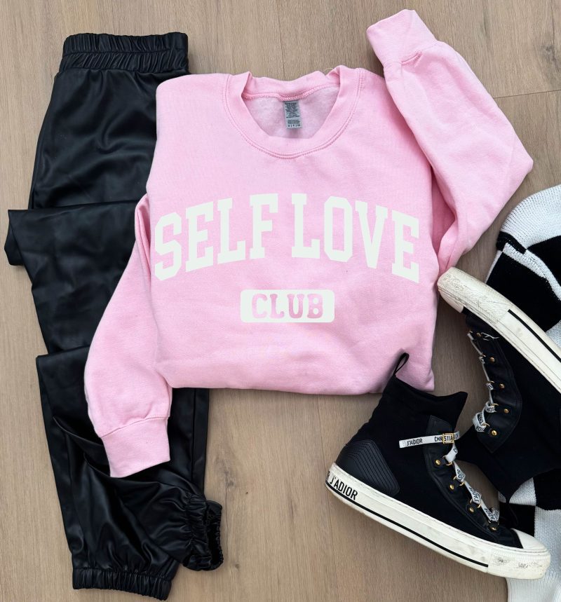 self love club basic sweatshirt valentines gildan 18000 sweatshirt 195150