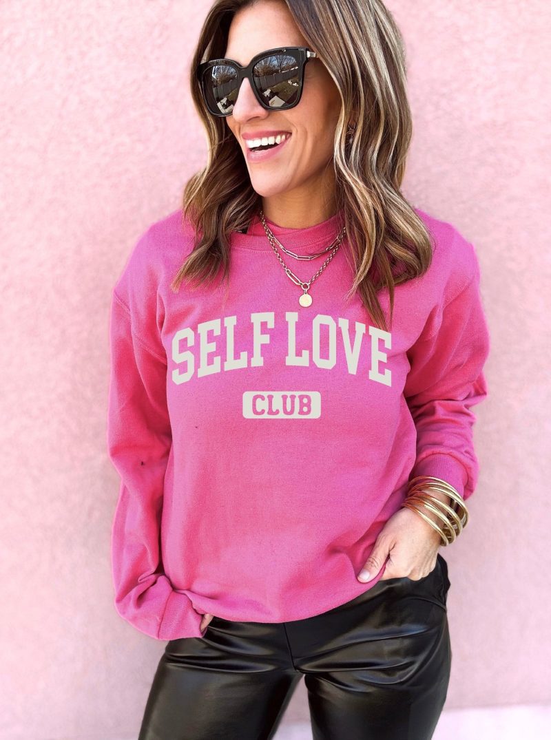 self love club basic sweatshirt valentines gildan 18000 sweatshirt 890332