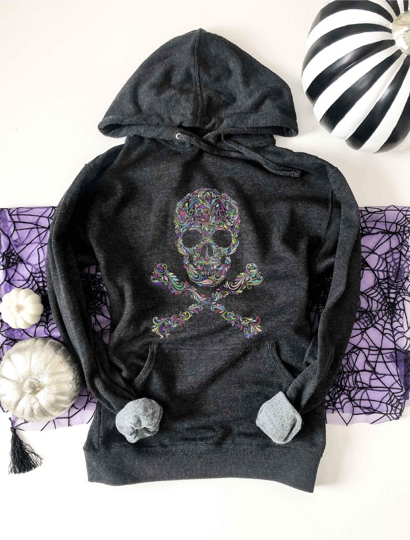 skull french terry hoodie halloween hoodie lane seven french terry hoodie 804358