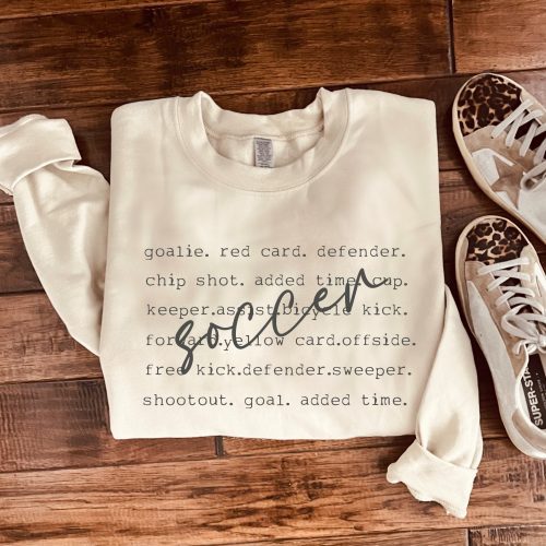 soccer words basic sweatshirt sports collection gildan 18000 sweatshirt 877438