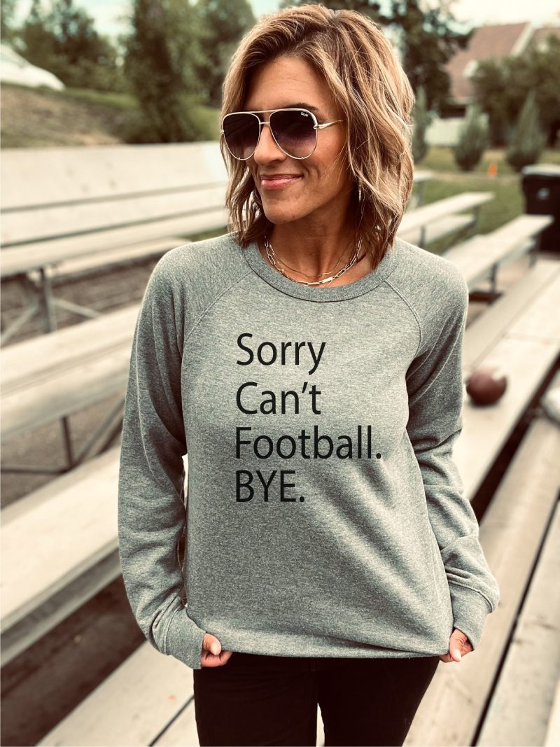 sorry cant football french terry raglan sweatshirt football french terry lane seven french terry raglan 374941