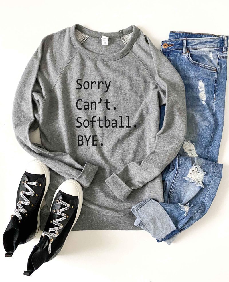 sorry cant softball french terry raglan sweatshirt baseball french terry raglan lane seven french terry raglan 605989