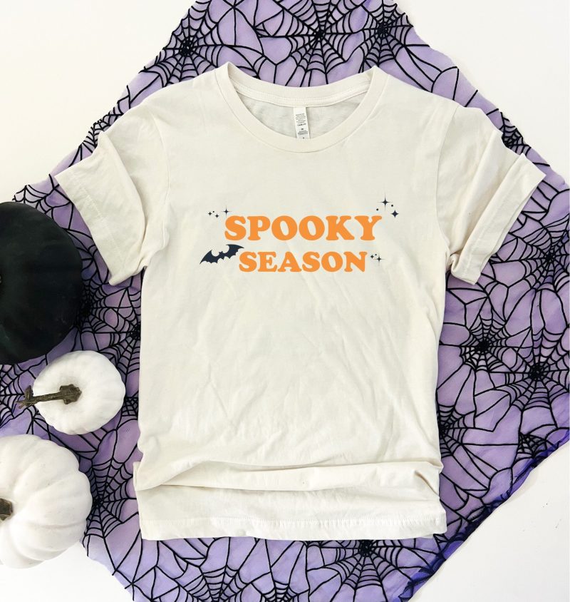 spooky season tee short sleeve halloween tee bella canvas 3001 327639