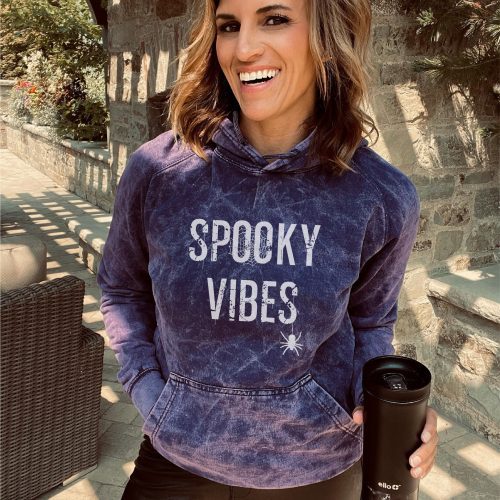 Spooky vibes vintage wash hoodie Edgy hoodie Lane Seven vintage hoodie