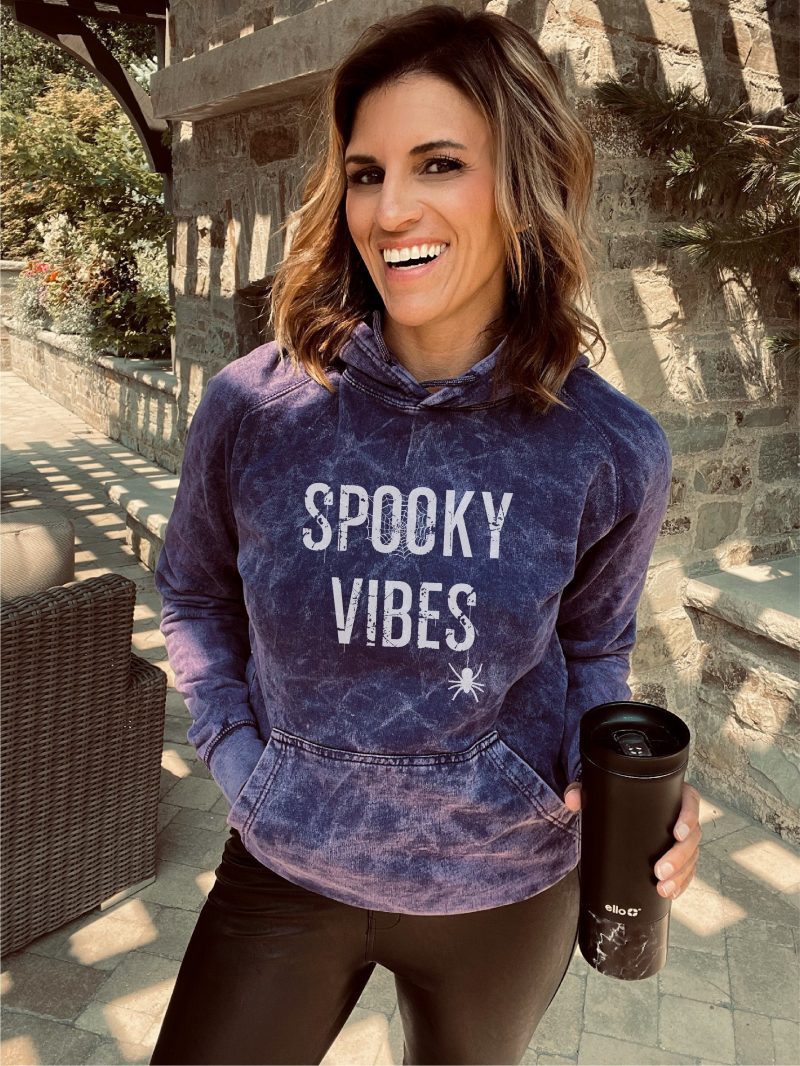 Spooky vibes vintage wash hoodie Edgy hoodie Lane Seven vintage hoodie