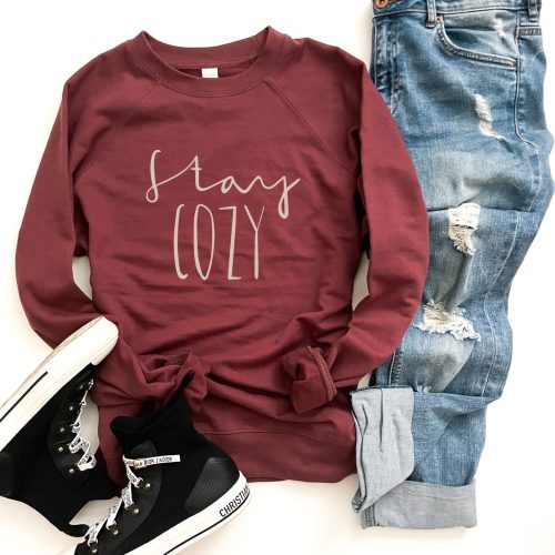 Stay cozy french terry raglan Fall French Terry raglan Lane seven and cotton heritage French Terry raglans Port XS 