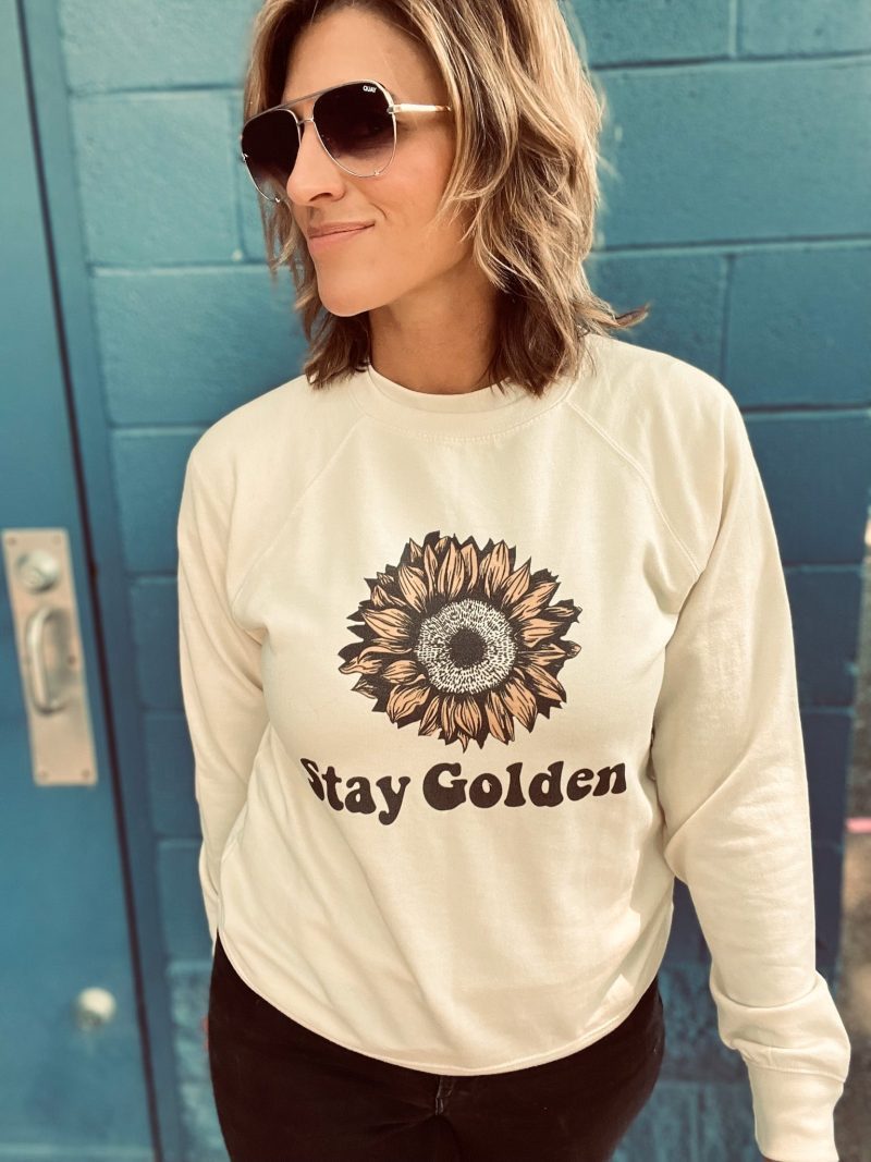 Stay golden french terry raglan Fall French Terry raglan Cotton heritage French Terry raglan Cream XS