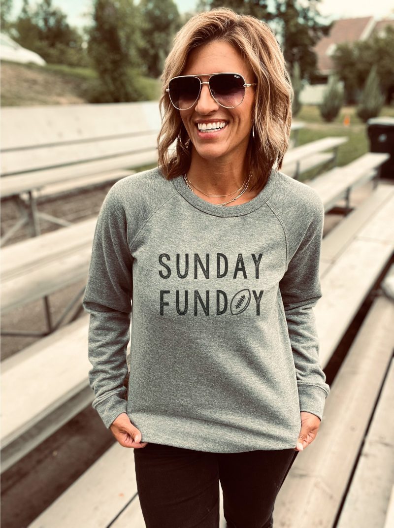 sunday funday french terry raglan sweatshirt football french terry lane seven french terry raglan 623233