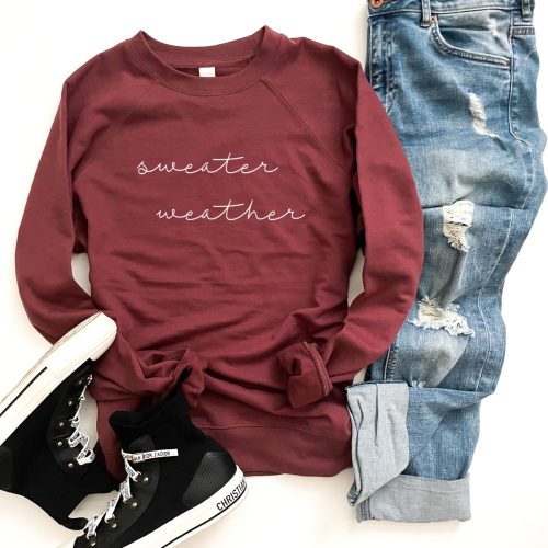 Sweater weather french terry raglan Fall French Terry raglan Lane seven, CH and ITC French Terry raglan XS Port 