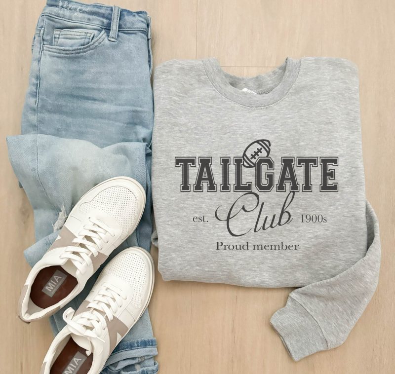 tailgate club fleece sweatshirt football collection lane seven premium fleece crew 912951