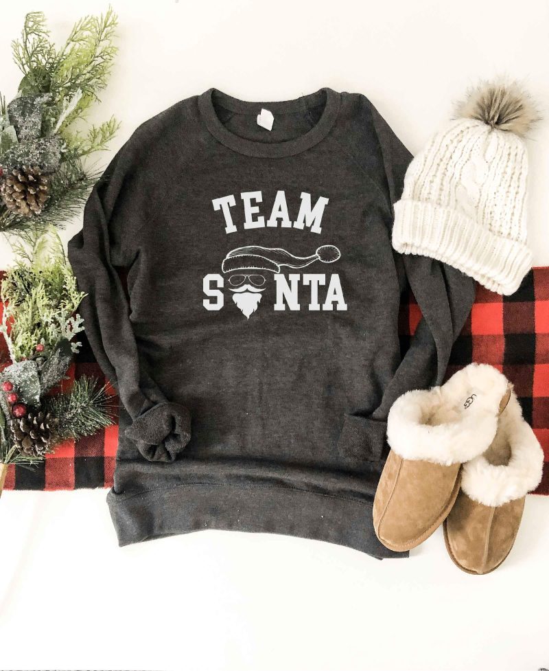 team santa french terry raglan sweatshirt holiday french terry raglan lane seven french terry raglan 875208