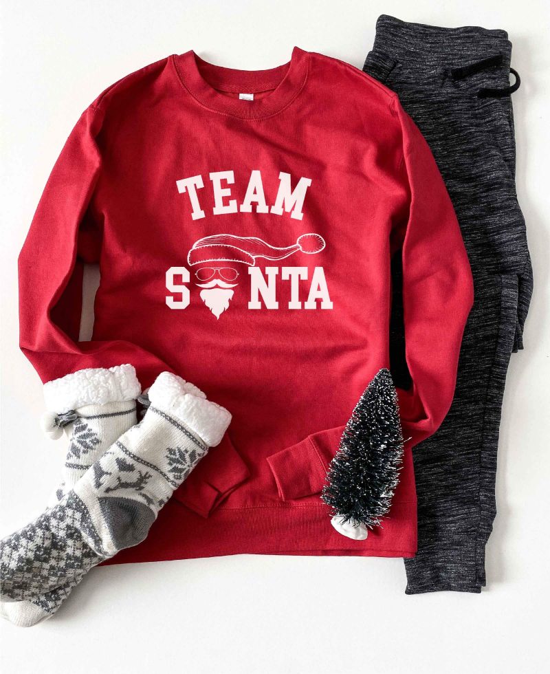 Team Santa sweatshirt Holiday sweatshirt Lane seven unisex sweatshirt