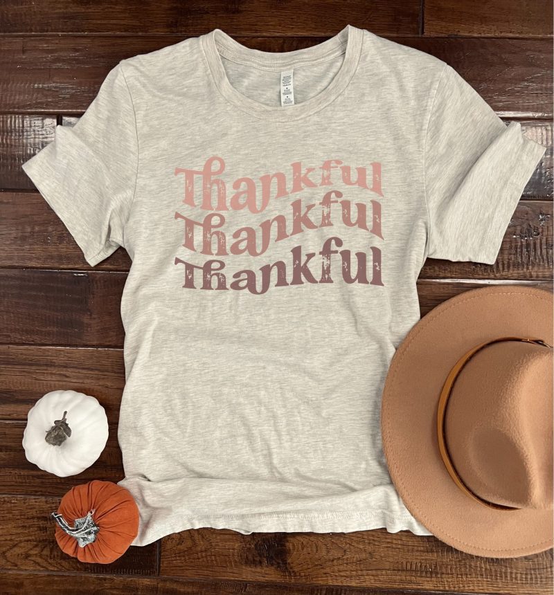 thankful multi tee thanksgiving collection bella canvas 3001 oatmeal 925194