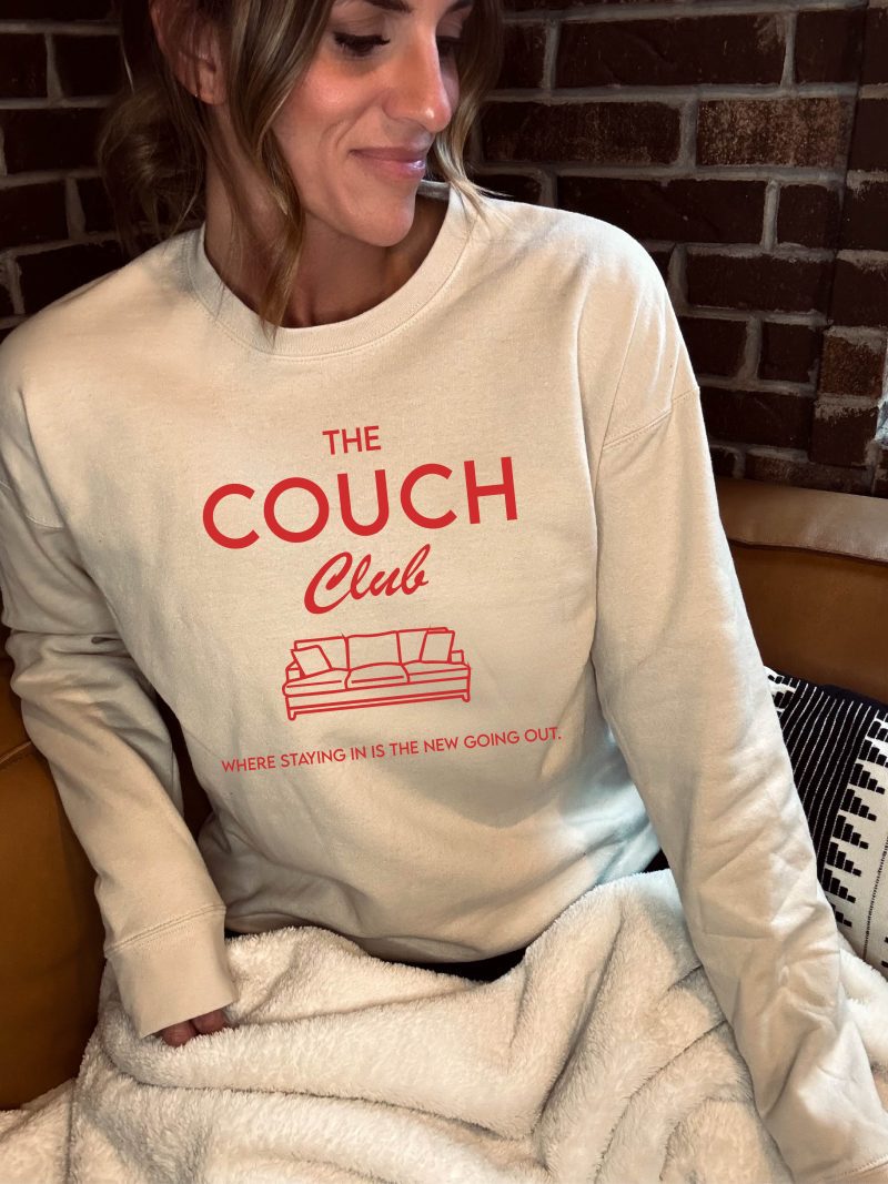 the couch club fleece sweatshirt coffee tultex fleece 340 191571