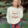 Tinsel in a tangle sweatshirt Holiday sweatshirt Lane seven unisex sweatshirt