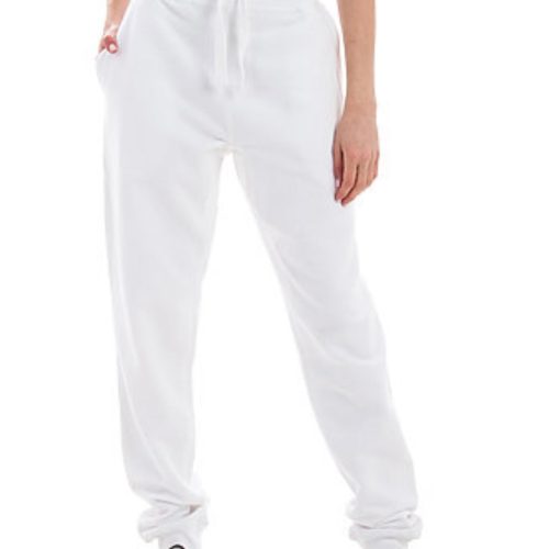 Unisex fleece joggers Costa Threads White S 