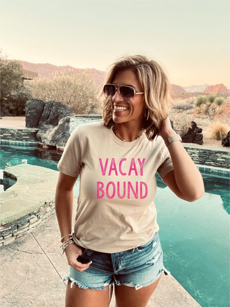 vacay bound tee short sleeve summer tee bella canvas 3001 951006