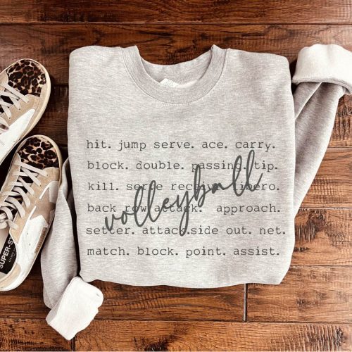 volleyball words basic sweatshirt sports collection volleyball gildan 18000 sweatshirt 928629