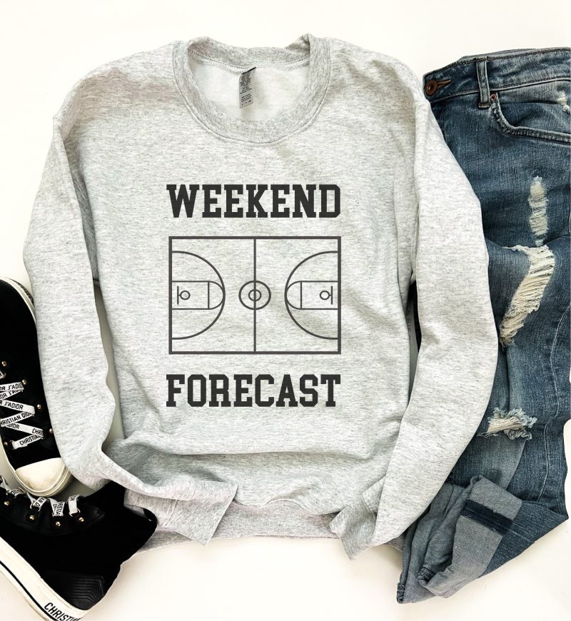 weekend forecast basic sweatshirt basketball sweatshirt gildan 18000 sweatshirt 879297