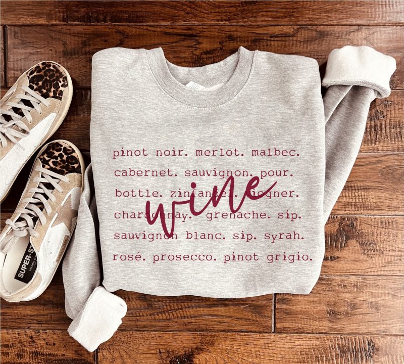 wine words basic sweatshirt sports collection weight lifting fitness gildan 18000 sweatshirt 195955