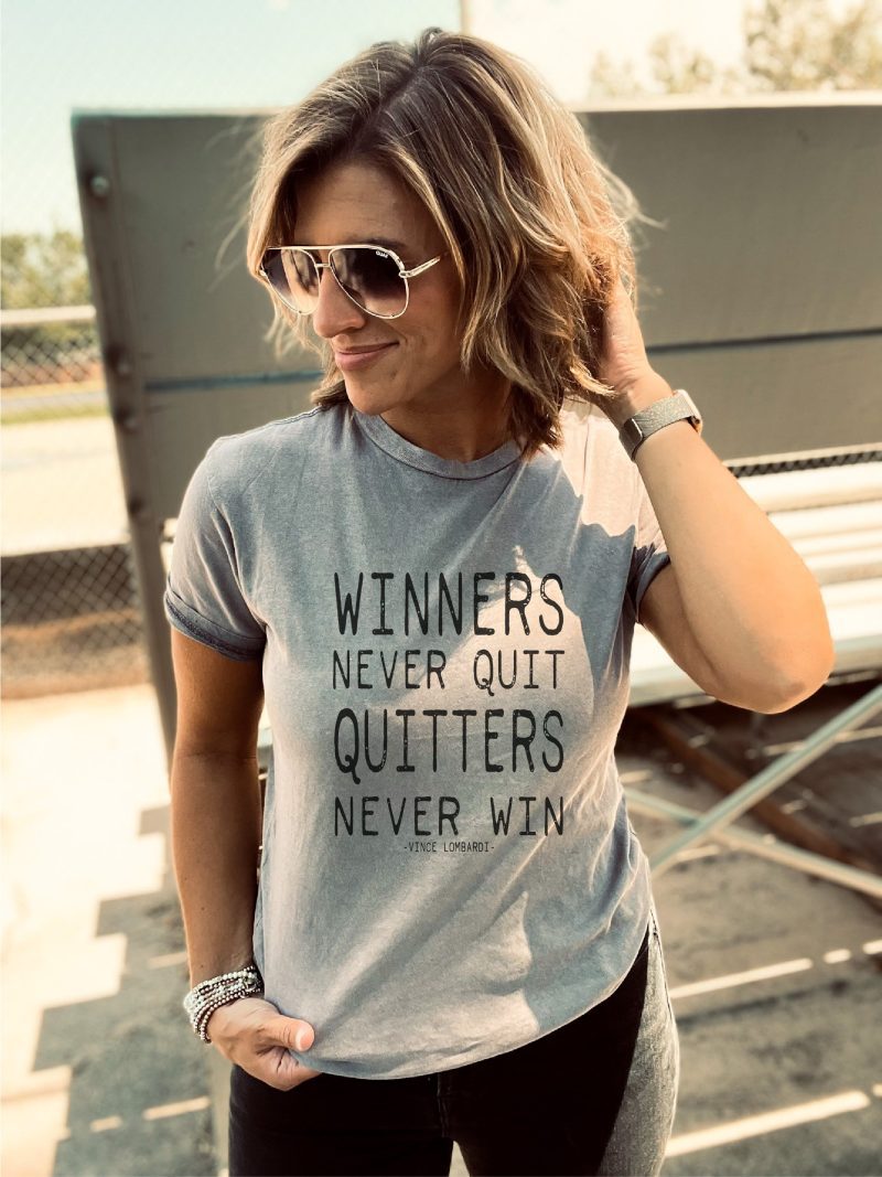 winners never quit unisex vintage wash tee short sleeve football tee lane seven vintage wash tee 716416