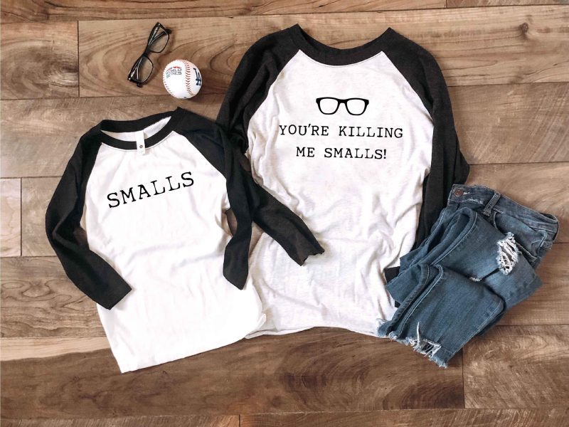 youre killing me smalls baseball tee long sleeve baseball tee next level 6051 baseball tee heather whiteheather black 751967